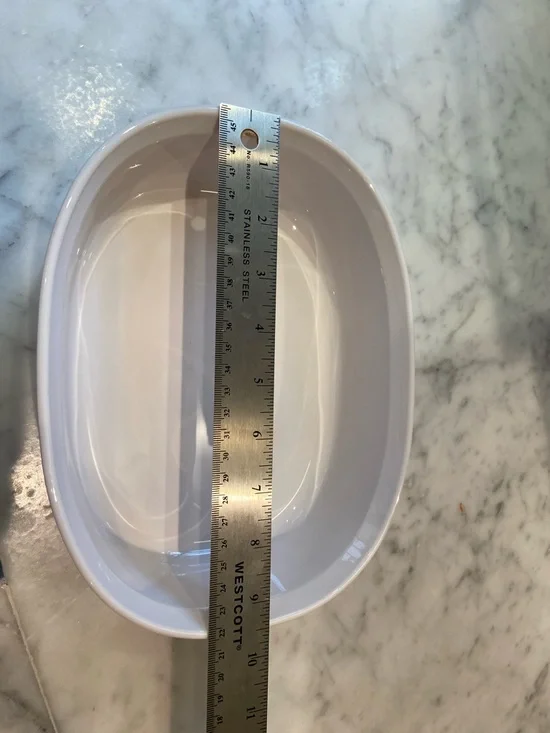 White Ceramic Oval Baking Dish - Home Accents - Picture 3 of 5